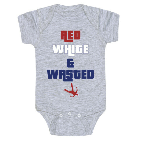 Red White & Wasted Baby One-Piece