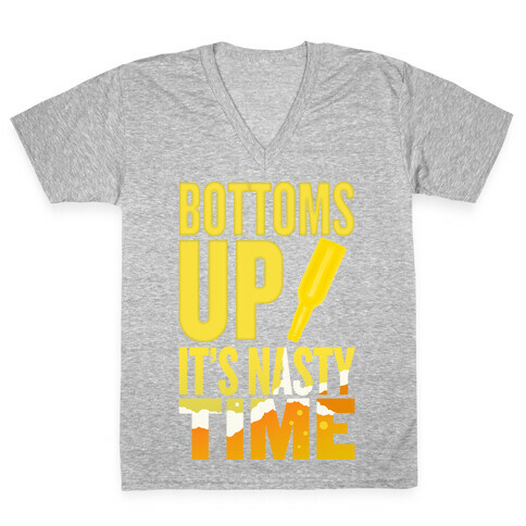 Bottoms Up! V-Neck Tee Shirt