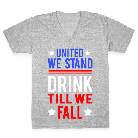 United We Stand V-Neck Tee Shirt