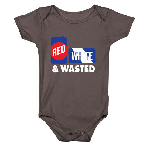 Red, White & Wasted Baby One-Piece