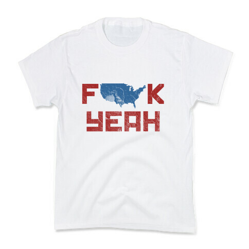 America (F*** Yeah) Kids T-Shirt