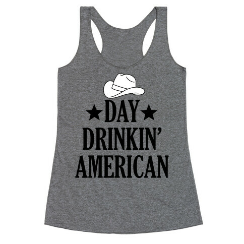 Day Drinkin' American Racerback Tank Top