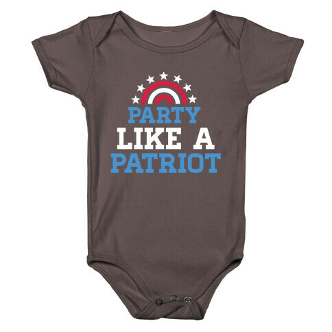 Party Like a Patriot Baby One-Piece