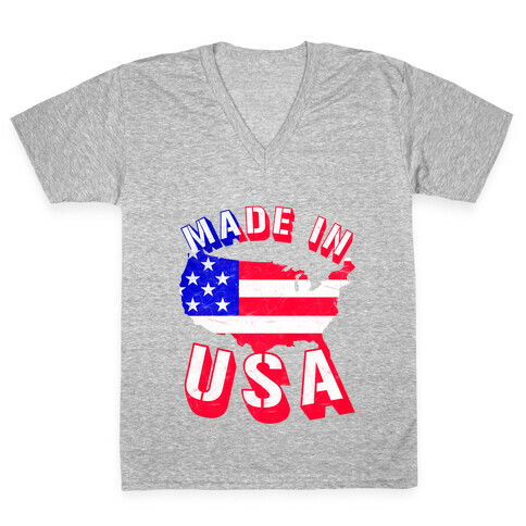 Made In USA V-Neck Tee Shirt