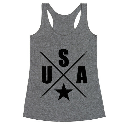 USA Cross Racerback Tank Top