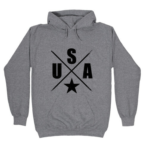 USA Cross Hooded Sweatshirt