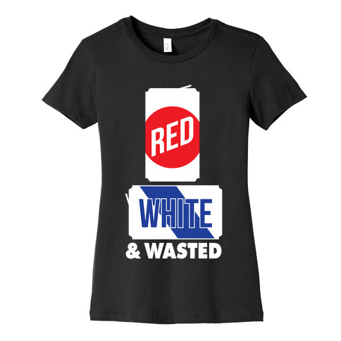 Red, White & Wasted (Tall) Womens T-Shirt