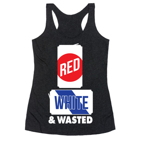 Red, White & Wasted (Tall) Racerback Tank Top