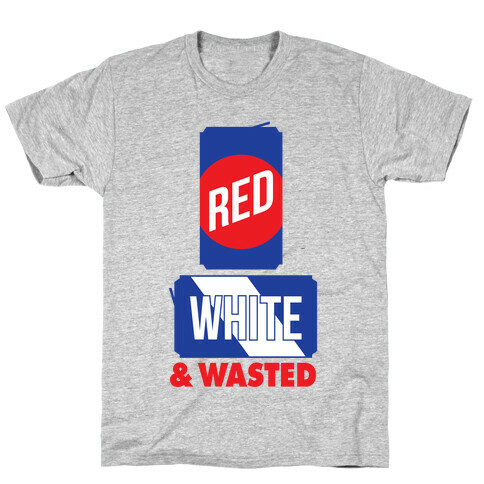 Red, White & Wasted (Tall) T-Shirt