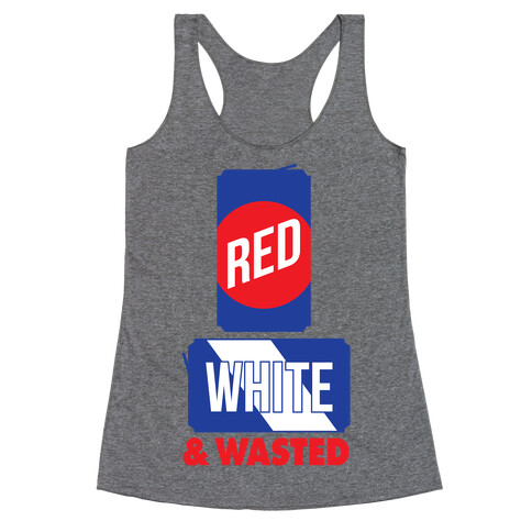 Red, White & Wasted (Tall) Racerback Tank Top