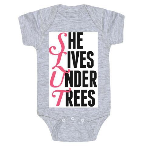 She Lives Under Trees Baby One-Piece