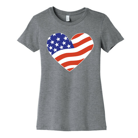 American Flag Womens T-Shirt