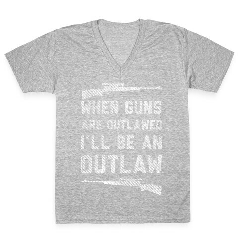 I'll Be an Outlaw V-Neck Tee Shirt