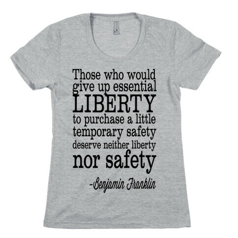 Liberty & Safety Womens T-Shirt