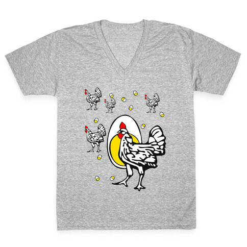 Roseanne's Chicken Shirt V-Neck Tee Shirt