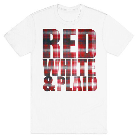 Red White and Plaid T-Shirt
