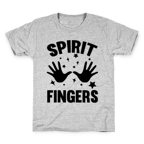 Spirit Fingers (Black) Kids T-Shirt