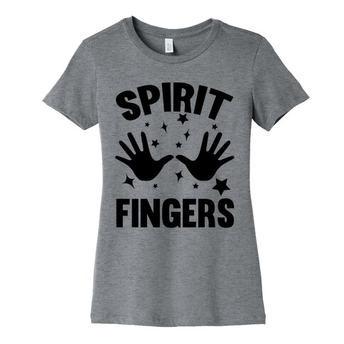 Spirit Fingers (Black) Womens T-Shirt