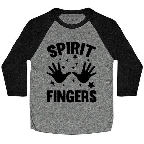 Spirit Fingers (Black) Baseball Tee