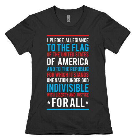 Pledge of Allegiance Womens T-Shirt
