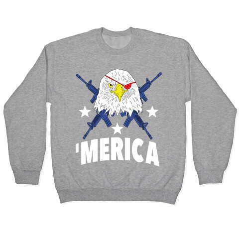 Bald Eagle Bearing Arms Pullover
