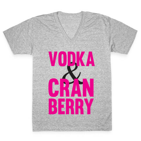Vodka & Cranberry V-Neck Tee Shirt