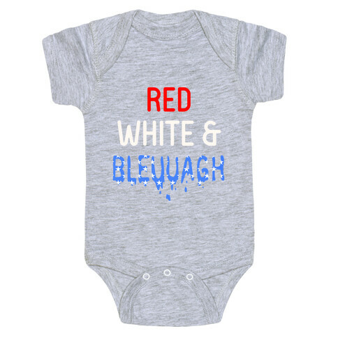 Red White & Bleuuagh Baby One-Piece
