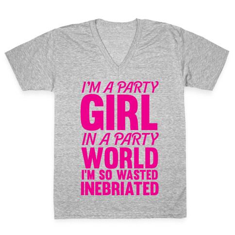 I'm a Party Girl V-Neck Tee Shirt