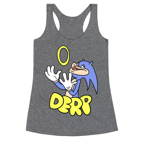 Derp Sonic Racerback Tank Top