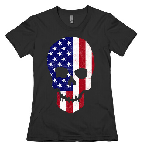 American Skull Womens T-Shirt