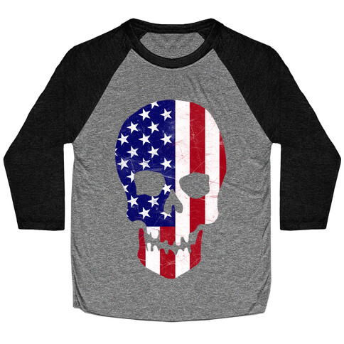 American Skull Baseball Tee