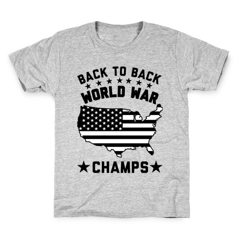 Back to Back World War Champs Kids T-Shirt
