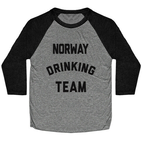 Norway Drinking Team Baseball Tee