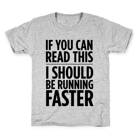 I Should Be Running Kids T-Shirt