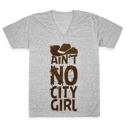 Ain't No City Girl V-Neck Tee Shirt