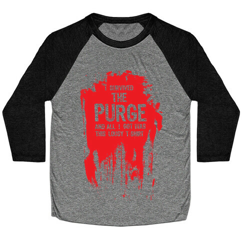 I Survived The Purge Baseball Tee