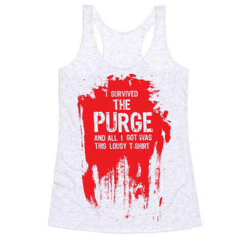 I Survived The Purge Racerback Tank Top