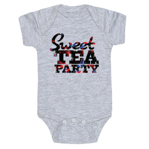 Sweet Tea Party (Colors) Baby One-Piece