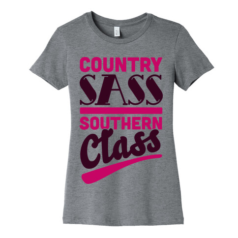 Country Sass Southern Class Womens T-Shirt