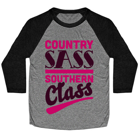 Country Sass Southern Class Baseball Tee