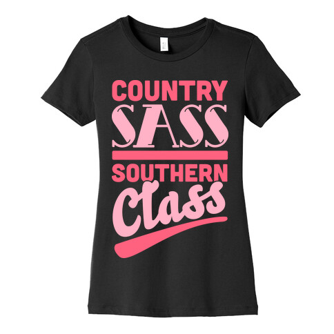 Country Sass Southern Class Womens T-Shirt