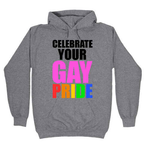 Celebrate Gay Pride Hooded Sweatshirt