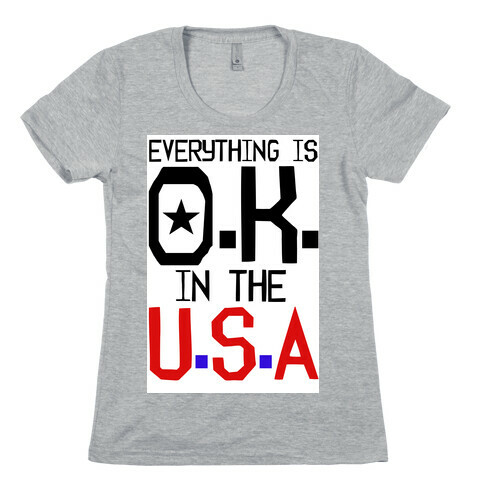 U.S.A. O.K. Womens T-Shirt