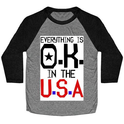 U.S.A. O.K. Baseball Tee