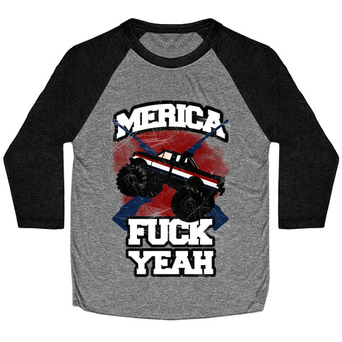 Merica F*** Yeah Baseball Tee