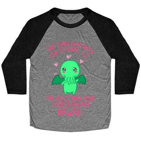 Kawaii Cthulhu Baseball Tee