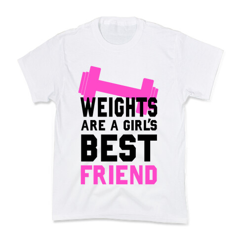 Weights are a Girls Best Friend Kids T-Shirt