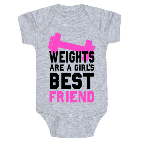 Weights are a Girls Best Friend Baby One-Piece