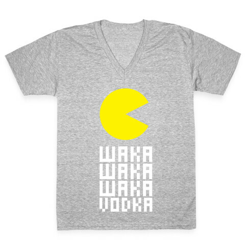 Vodka for Pacman V-Neck Tee Shirt