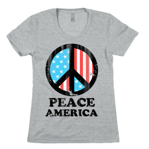 Peace America Womens T-Shirt